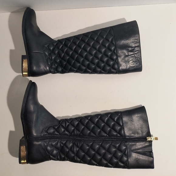 Vince Camuto Women's 6 Black Leather Boots - Picture 5 of 10